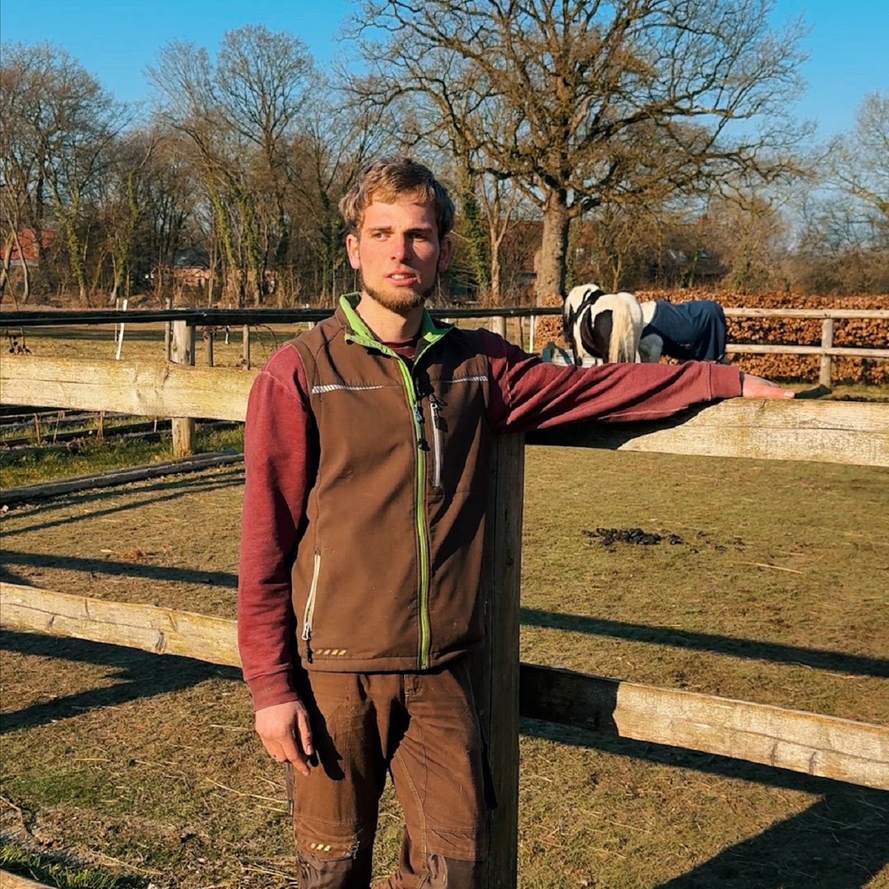 Blinder Landwirt Axel