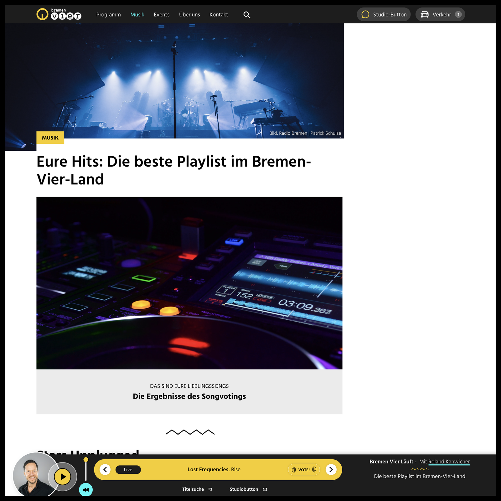 Bremen Vier - Musikseite