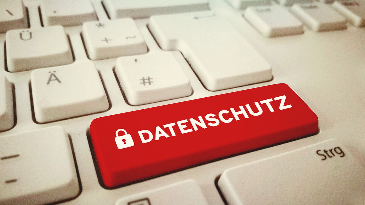 Symbolbild des Datenschutzes auf einer Tastatur