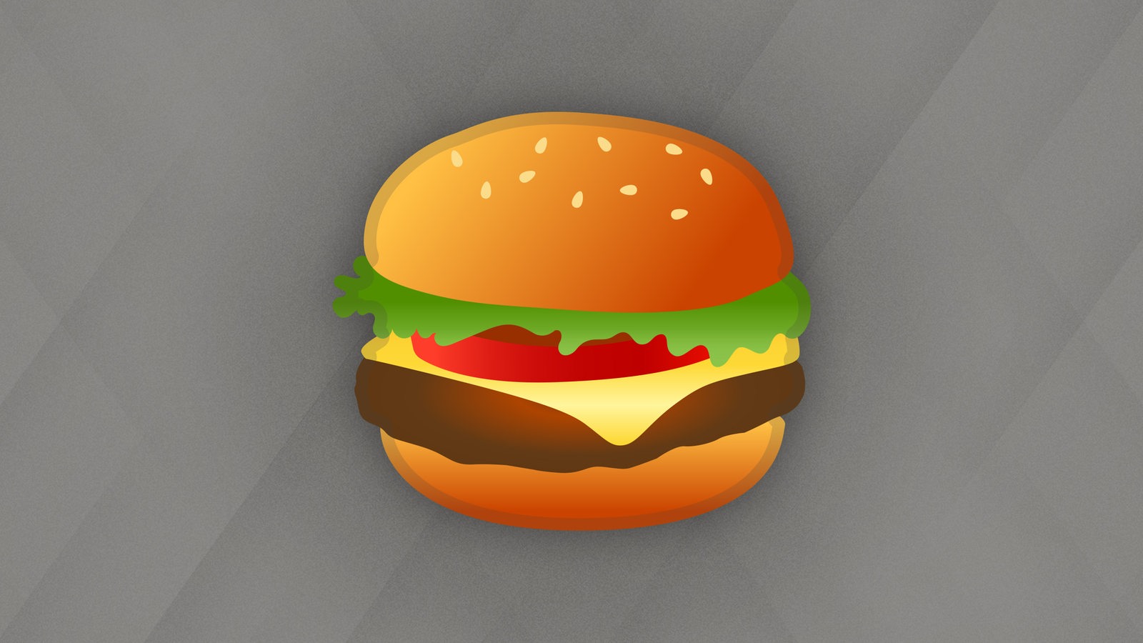 Ein Emoji eines Hamburgers.