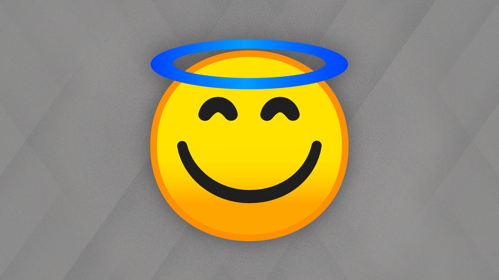 ein Emoji mit Heiligenschein