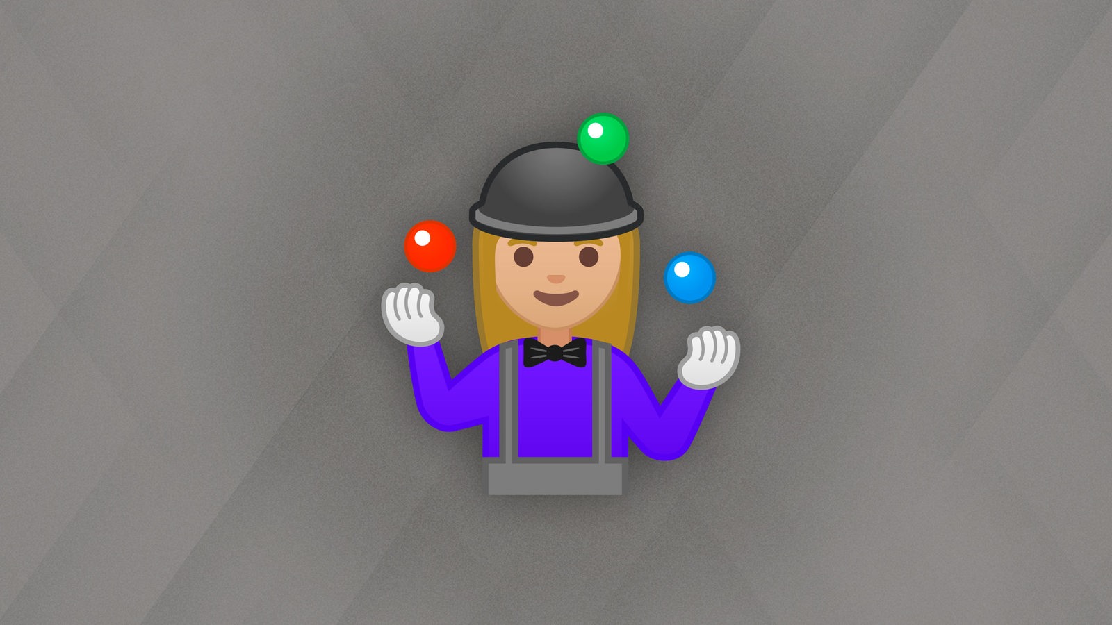 Emoji einer Jongleurin