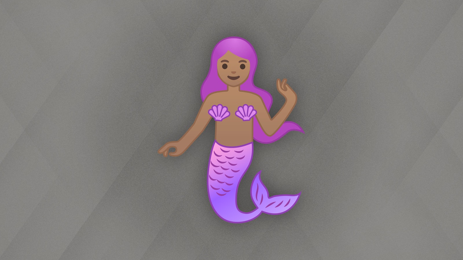 Ein Emoji einer Meerjungfrau.