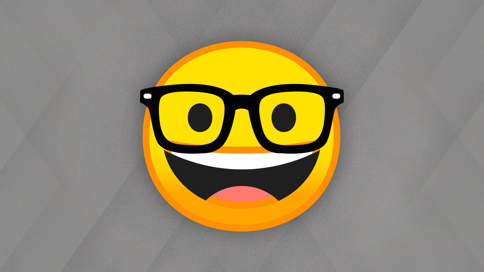 Emoji mit großer Brille
