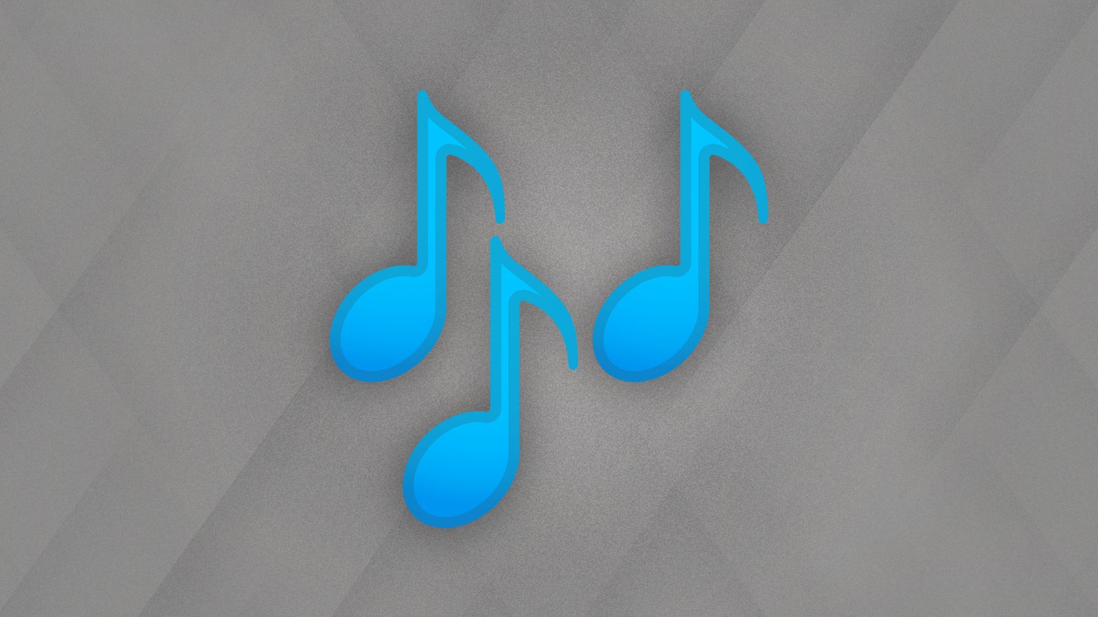 Blaue Musiknoten