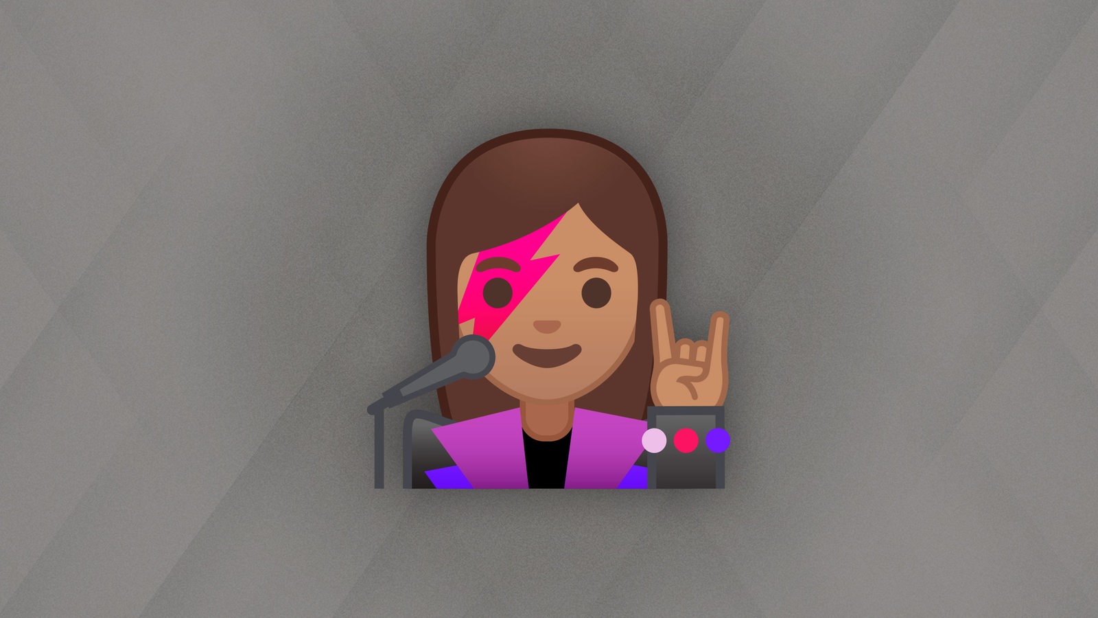 Emoji einer Sängerin