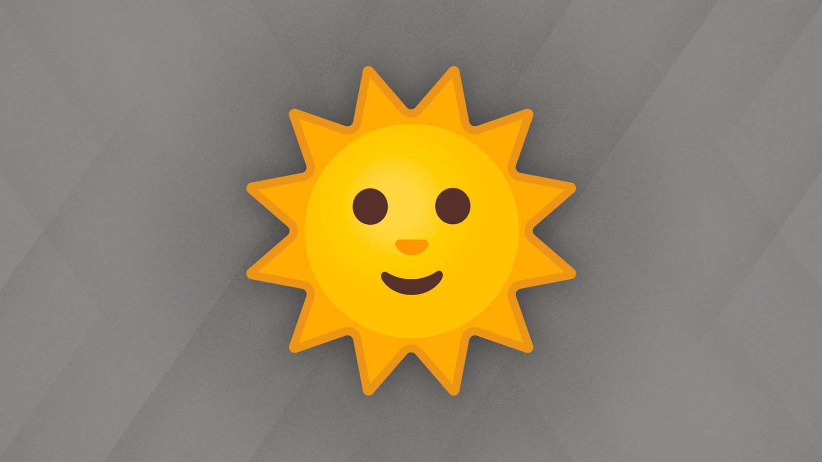 Emoji-Sonne mit Gesicht