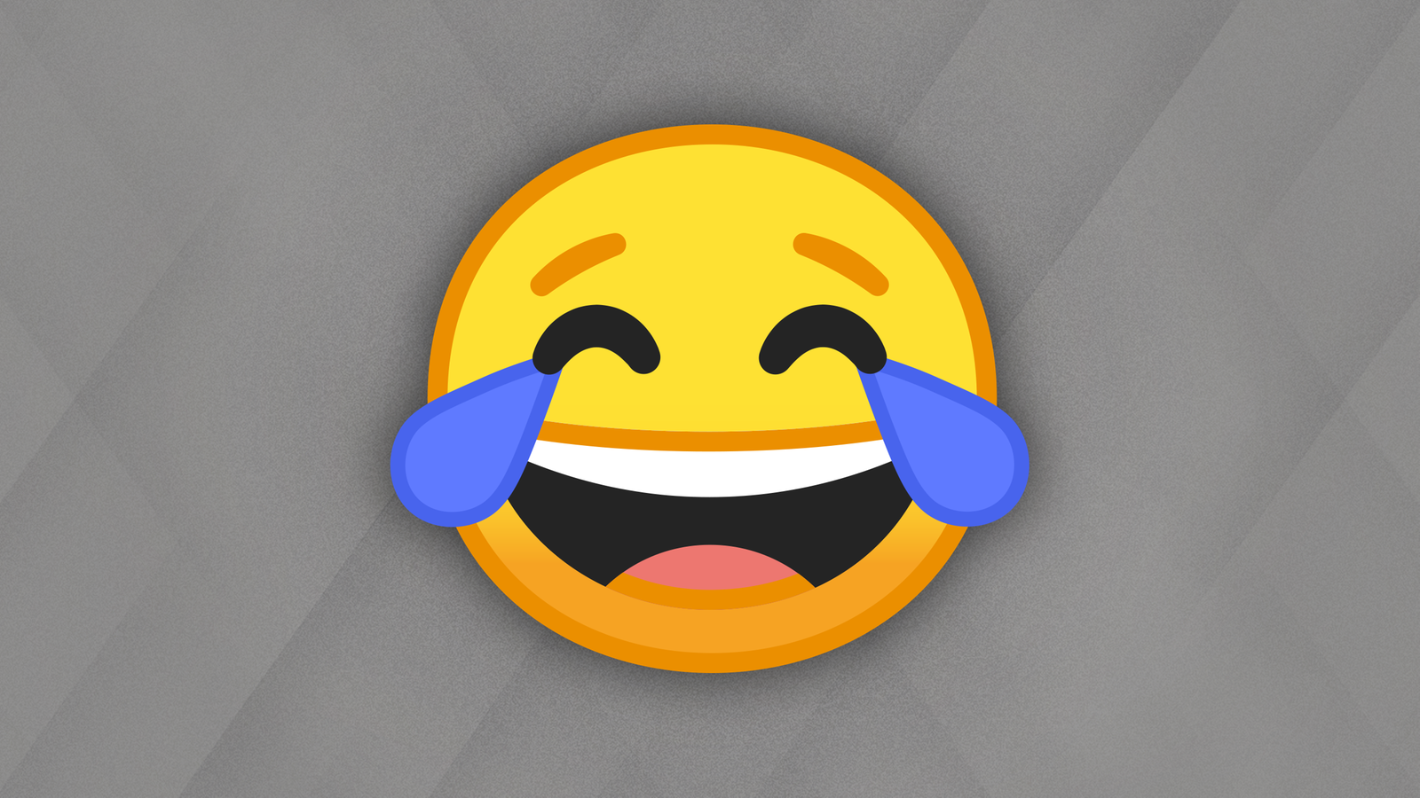 Ein Emoji, das Tränen lacht