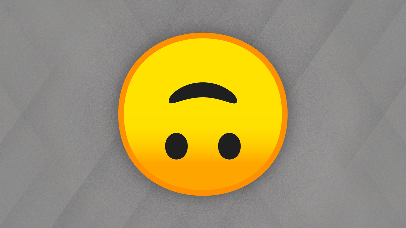 ein umgedrehtes Emoji
