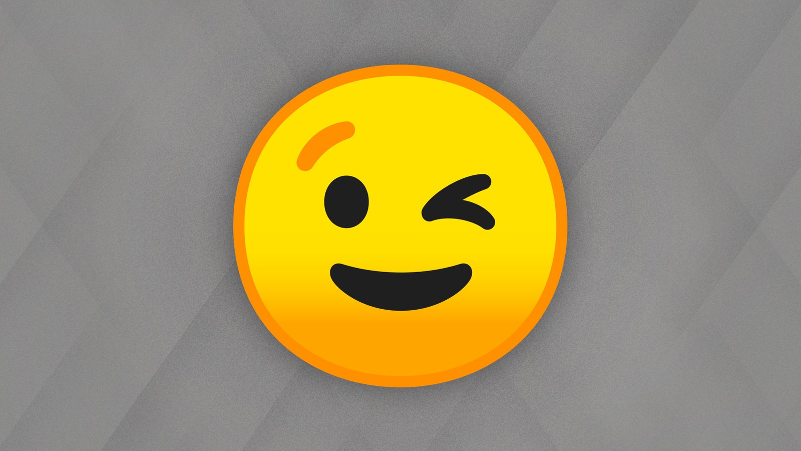 ein zwinkerndes Emoji