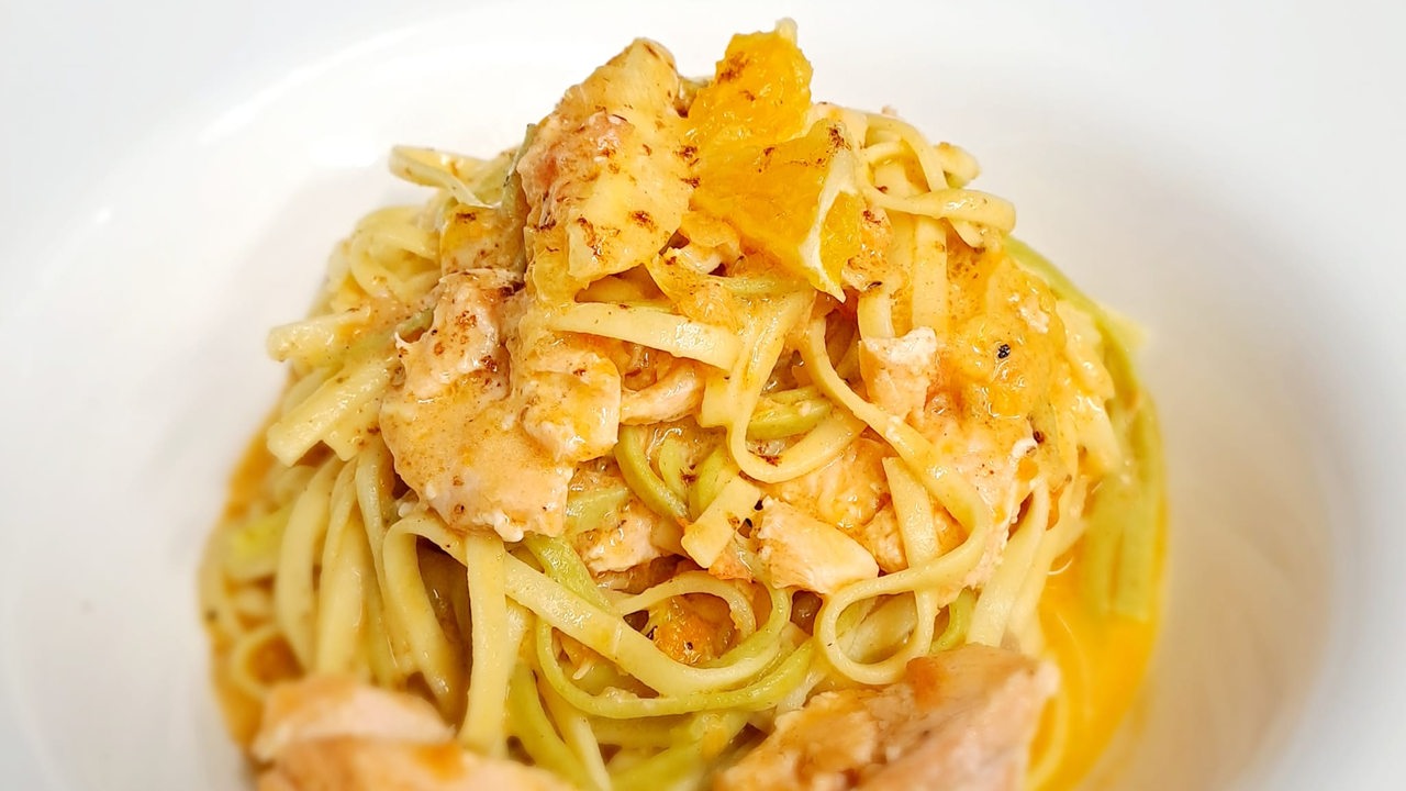 Pasta mit Lachs